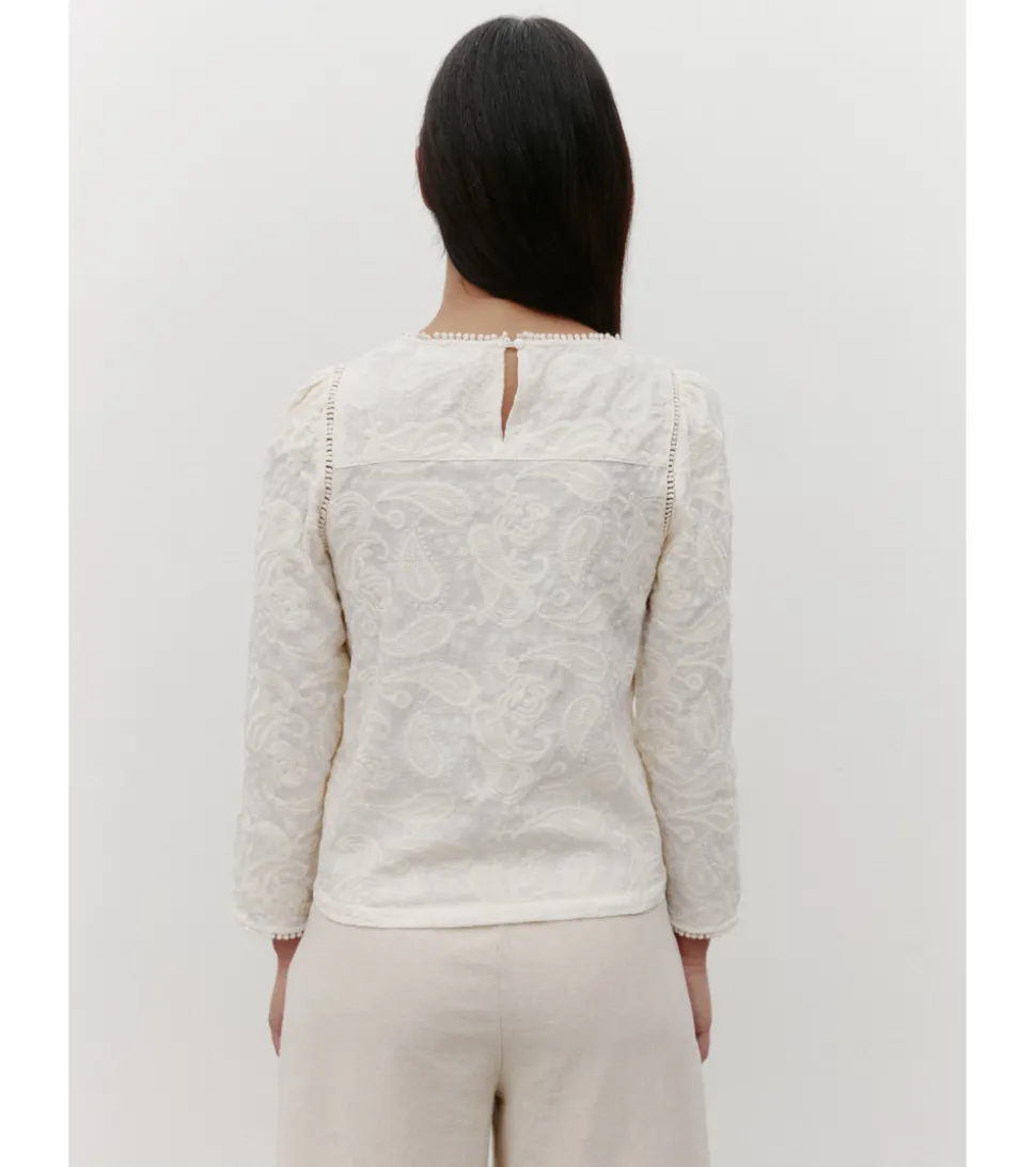 BLUSA ROMÁNTICA BORDADOS