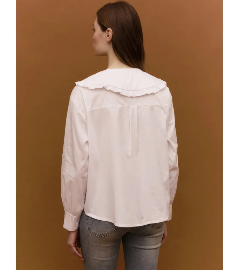 BLUSA ROMÁNTICA CUELLO BOBO