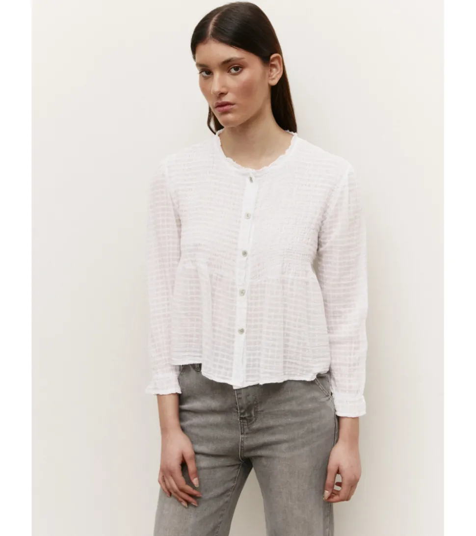 BLUSA TEXTURA BOTONES