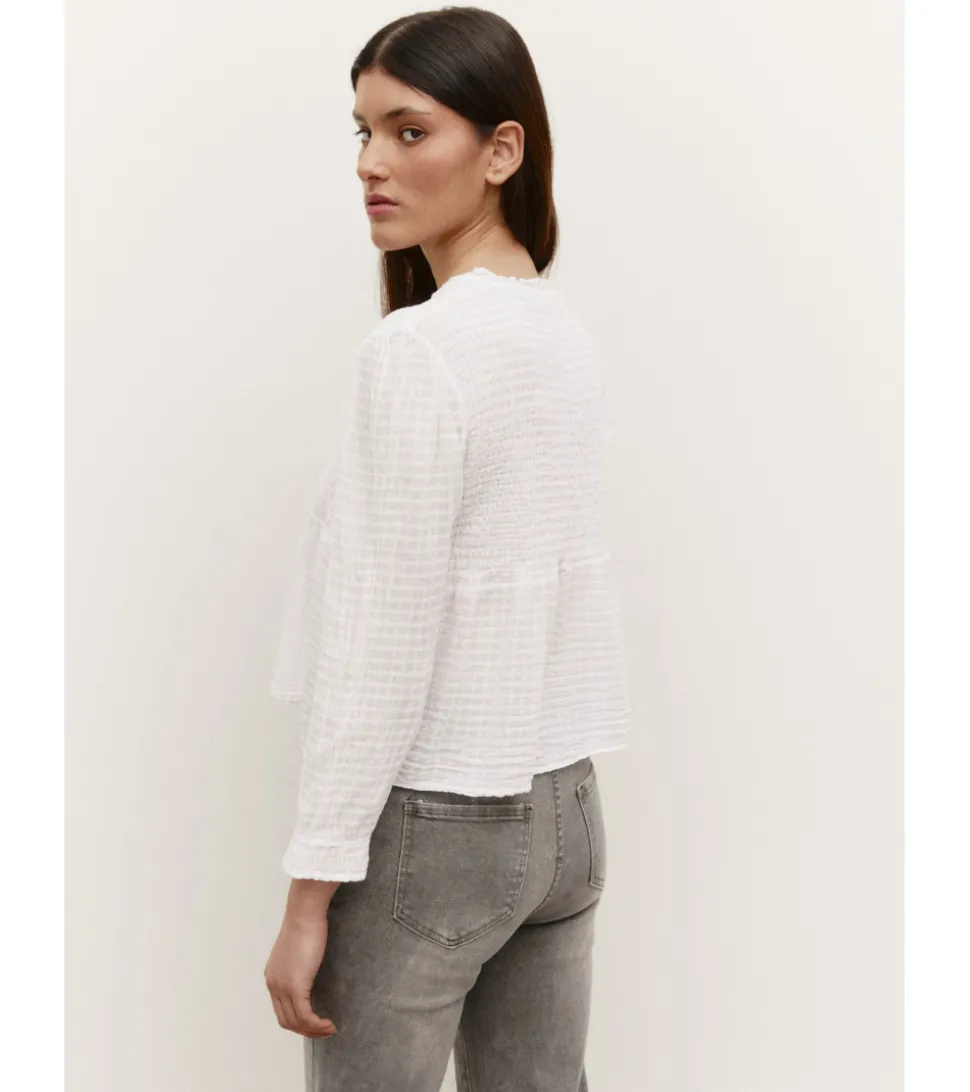 BLUSA TEXTURA BOTONES