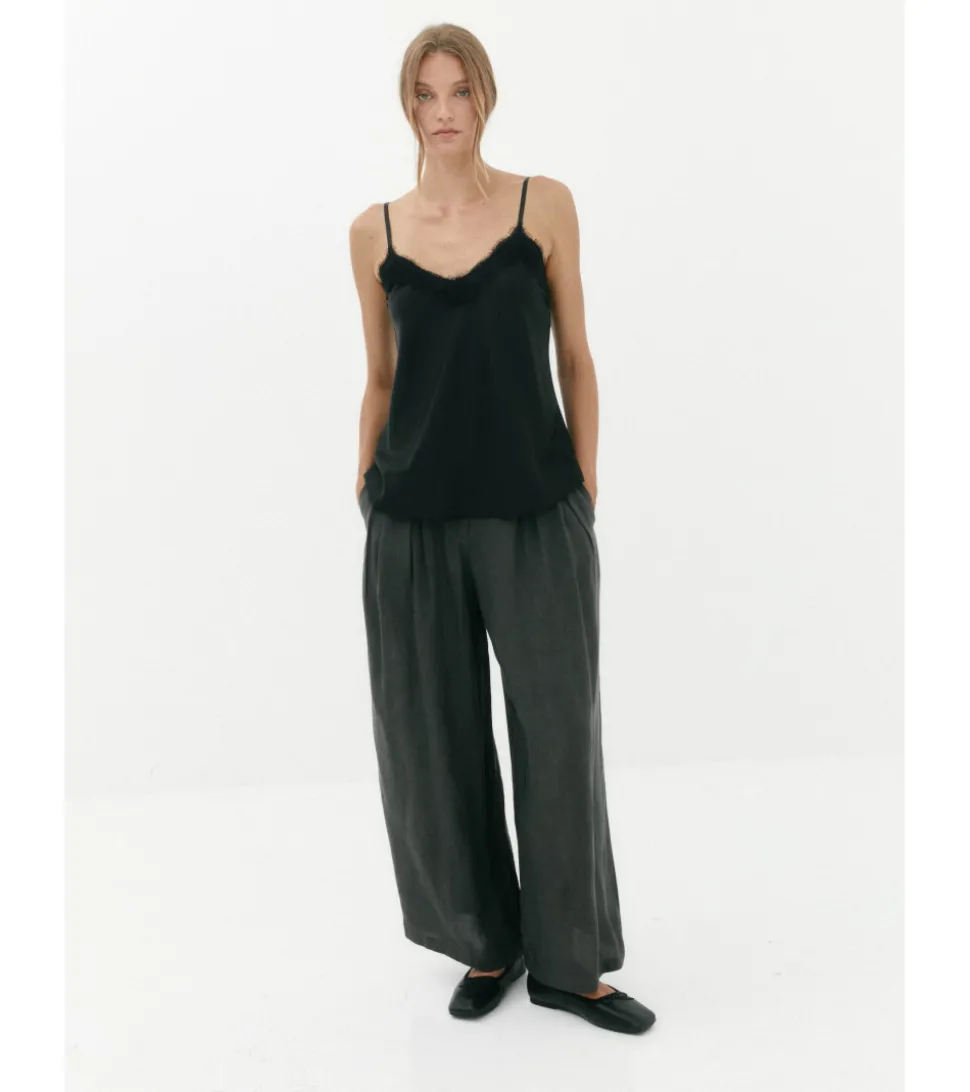 BLUSA TIRANTES SATINADA
