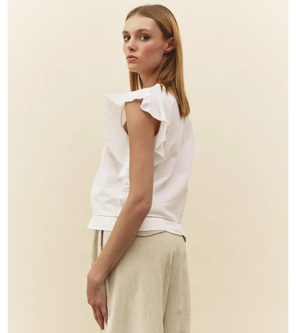 BLUSA VOLANTE HOMBRO