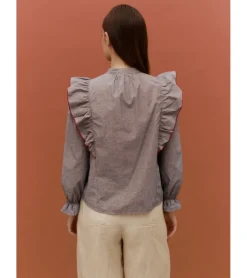 BLUSA VOLANTES HILO ROJO
