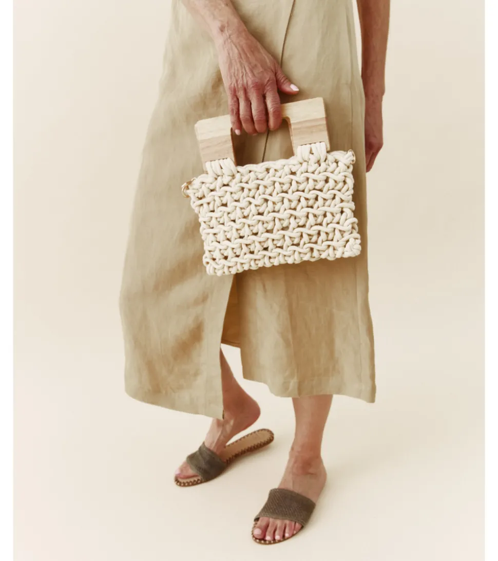 BOLSO DE MANO ASAS MADERA