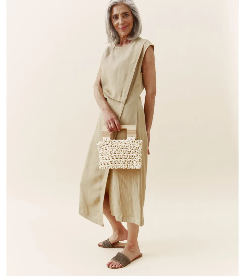 BOLSO DE MANO ASAS MADERA