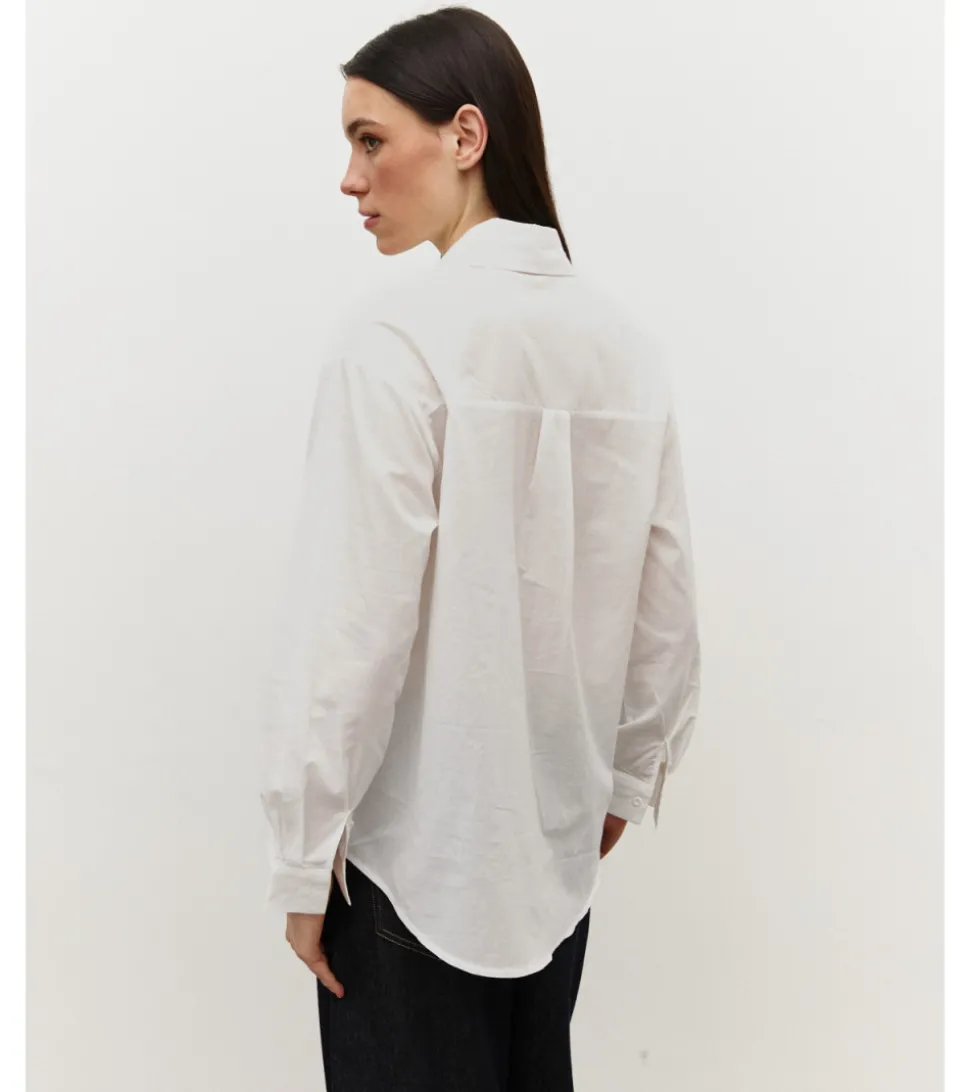 CAMISA BORDADA HOJAS