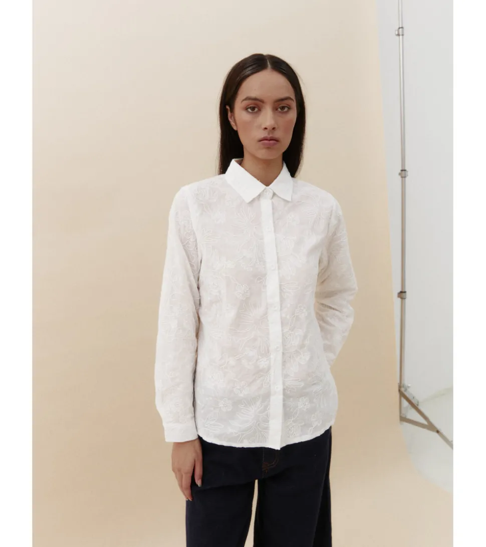CAMISA BORDADO FLORES