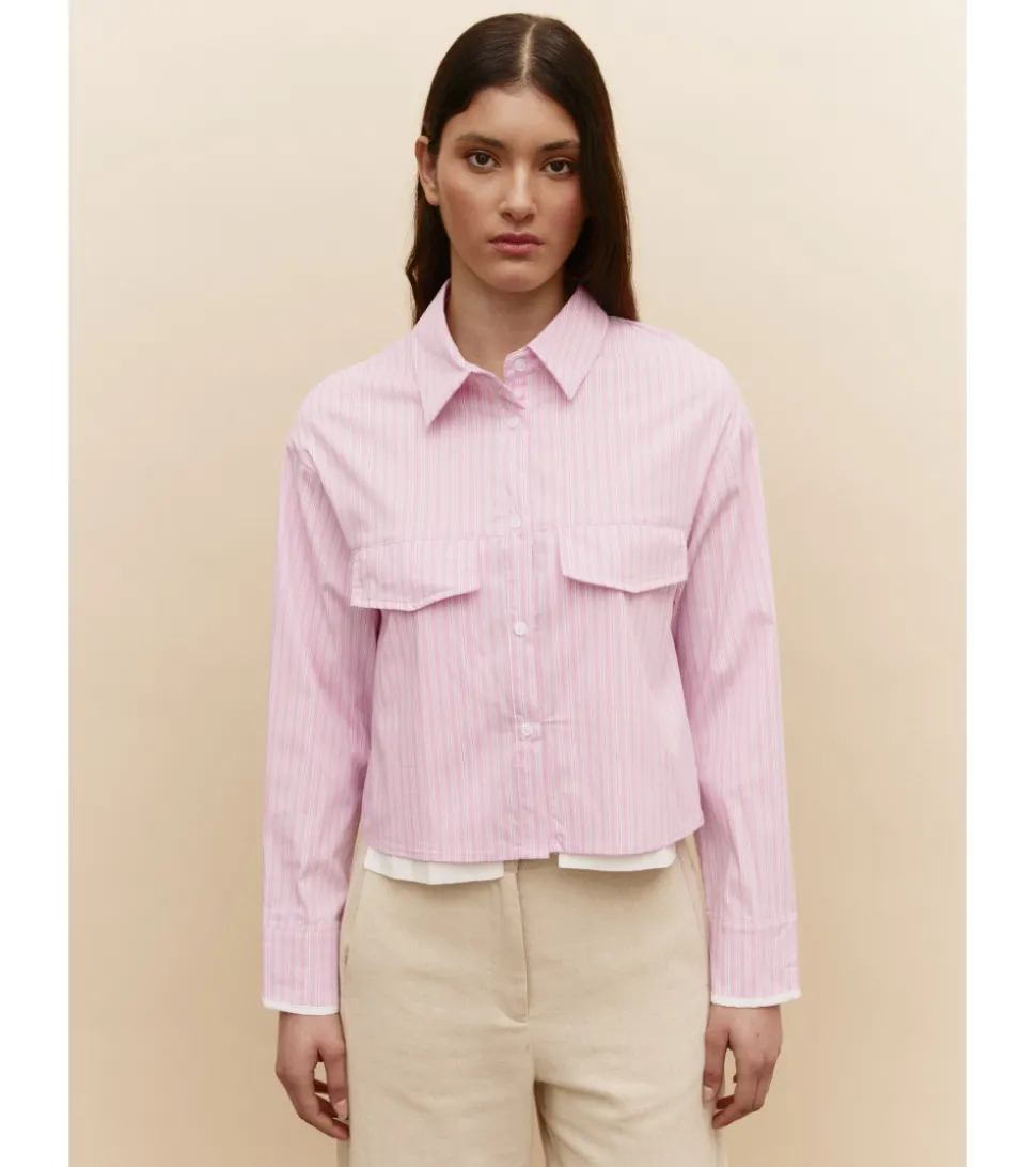 CAMISA CROPPED RAYAS