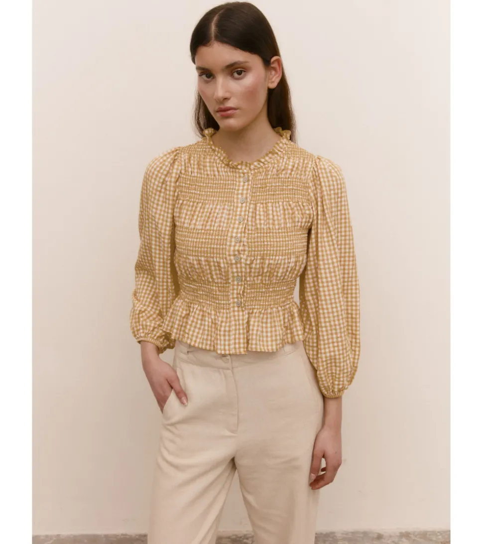 CAMISA CUADRO VICHY BOTONES