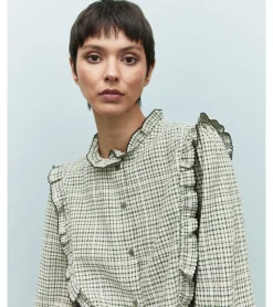 CAMISA CUADROS VOLANTES