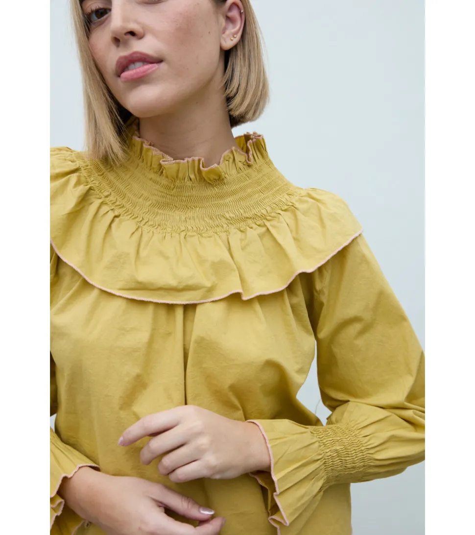 CAMISA CUELLO VOLANTE