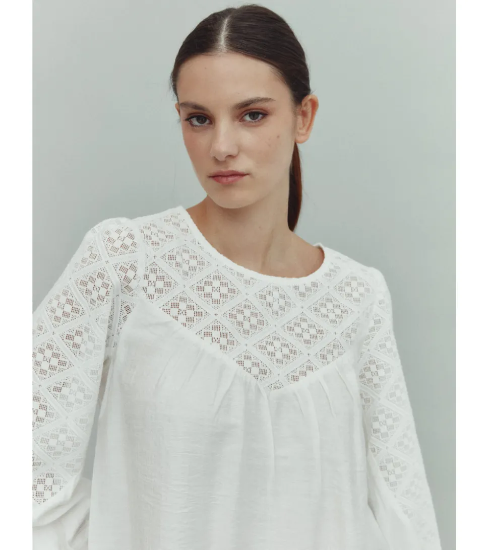 CAMISA DETALLE CROCHÉ