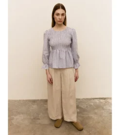 CAMISA FRUNCIDA CUADRO VICHY