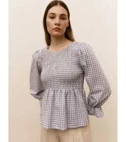 CAMISA FRUNCIDA CUADRO VICHY