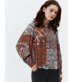 CAMISA SATINADA ESTAMPADA