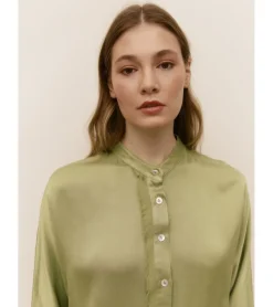CAMISA SATÉN COMBINADA