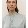 CAMISA SATÉN COMBINADA
