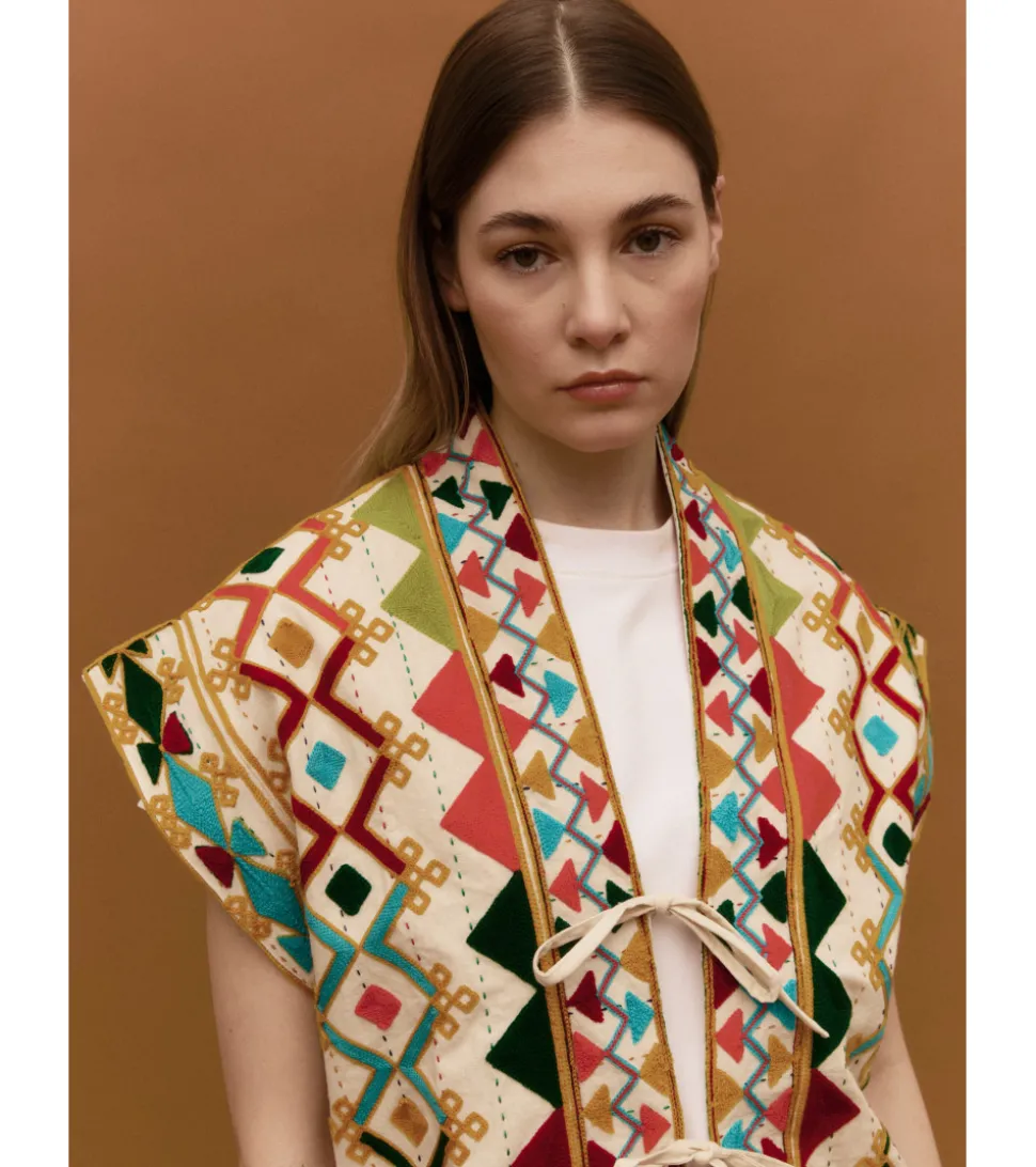 CHALECO BOHO MULTICOLOR