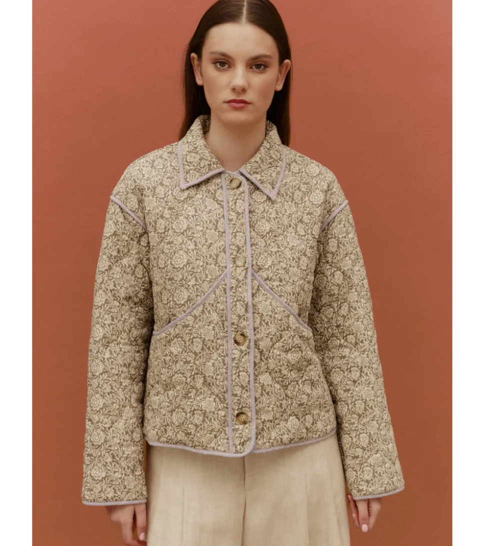 CHAQUETA ACOLCHADA FLORES
