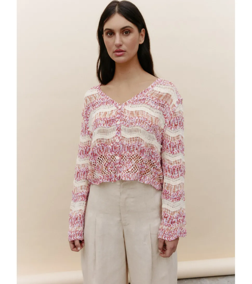 CHAQUETA COMBINADA CROCHET