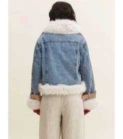 CHAQUETA DENIM PELO