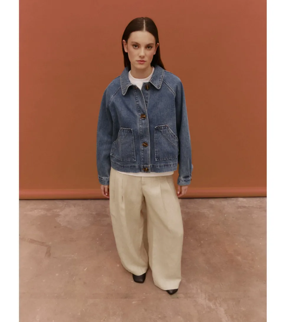 CHAQUETA DENIM BOLSILLOS
