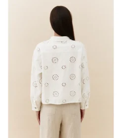 CHAQUETA DENIM FLORES