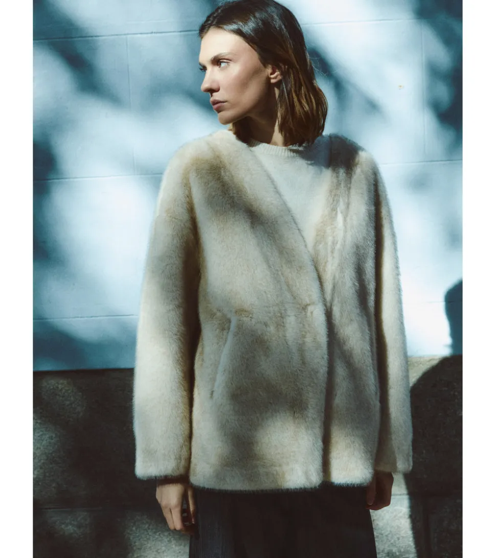 CHAQUETA EFECTO PELO