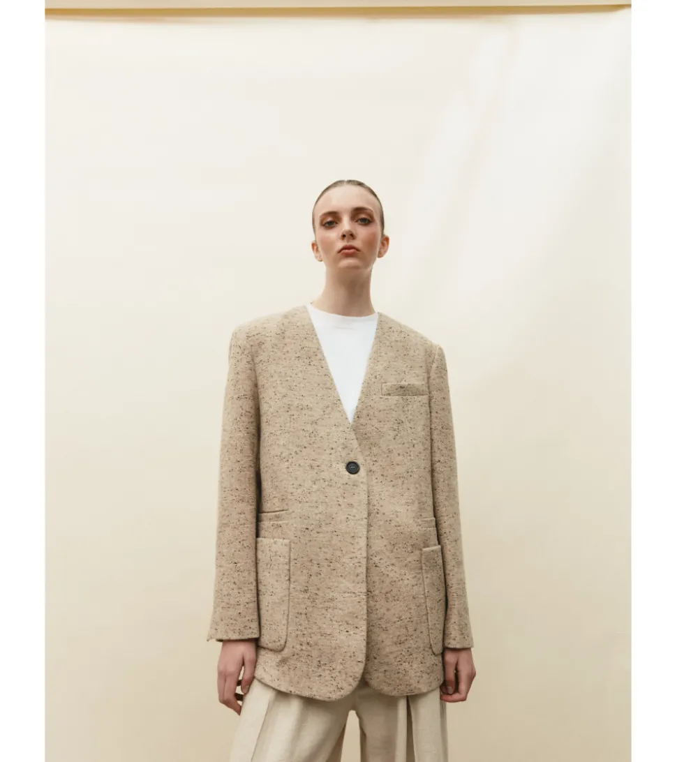 CHAQUETA JASPEADA
