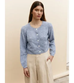 CHAQUETA JASPEADA BOTONES