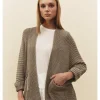 CHAQUETA KIMONO PUNTO BOLSILLOS