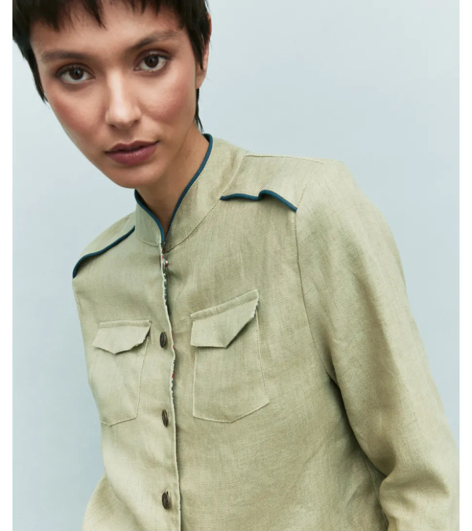 CHAQUETA LINO BOTONES