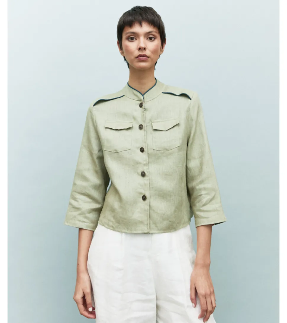 CHAQUETA LINO BOTONES
