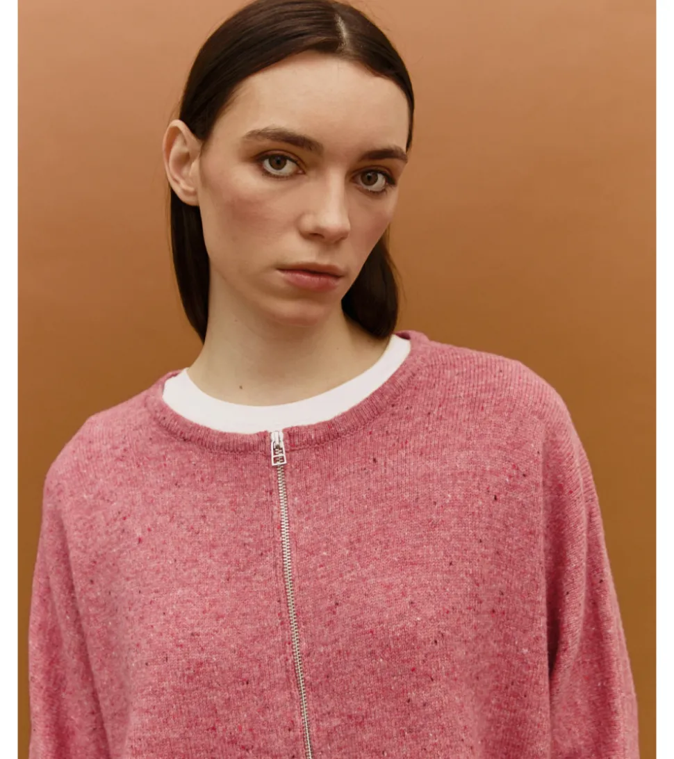 CHAQUETA PUNTO JASPEADA