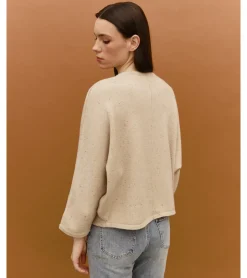 CHAQUETA PUNTO JASPEADA