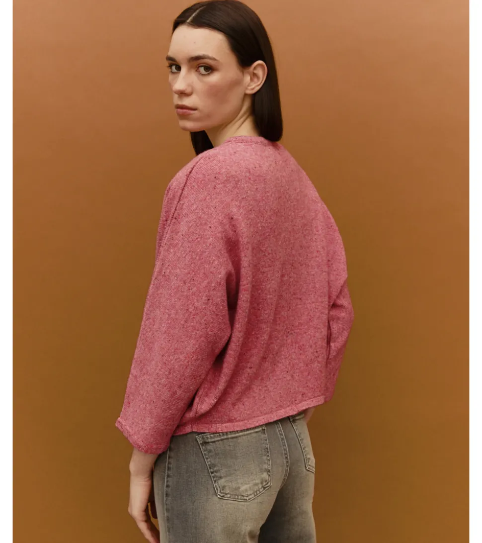 CHAQUETA PUNTO JASPEADA