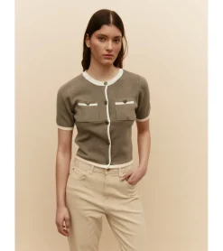 CHAQUETA PUNTO MANGA CORTA