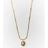 COLLAR EFECTO PIEDRA CADENA