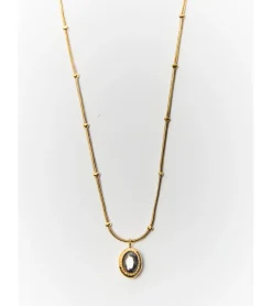 COLLAR EFECTO PIEDRA CADENA