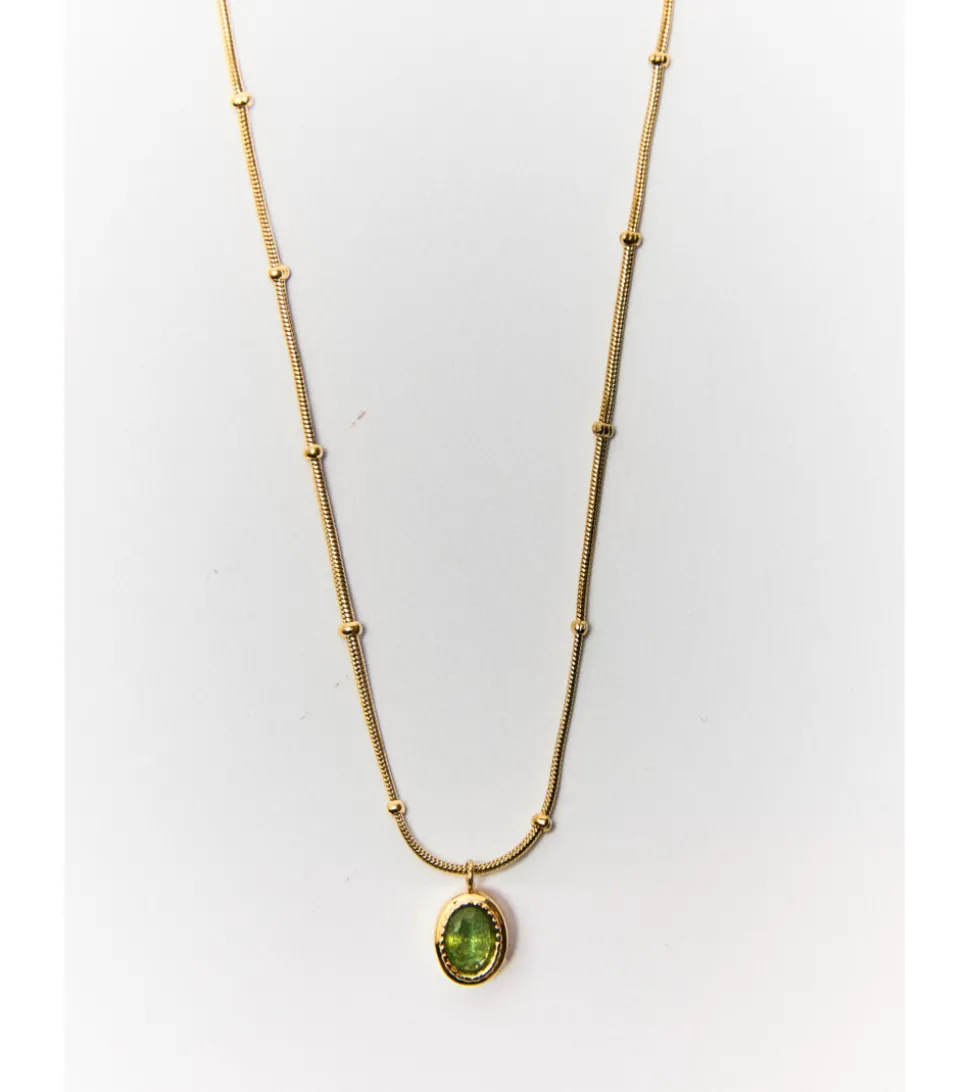 COLLAR EFECTO PIEDRA CADENA