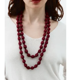 COLLAR SEDA BOLAS