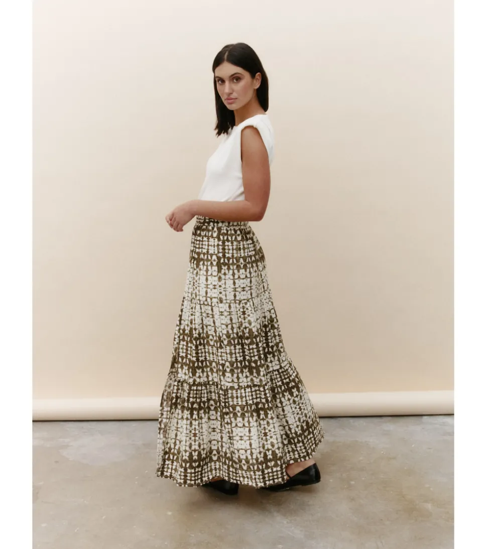 FALDA LARGA ESTAMPADA