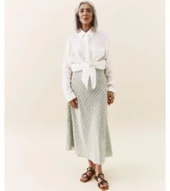 FALDA MIDI RAYAS