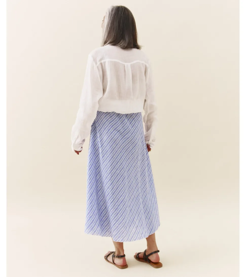 FALDA MIDI RAYAS