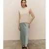 FALDA MIDI SATINADA