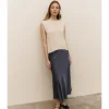 FALDA MIDI SATINADA