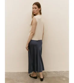 FALDA MIDI SATINADA