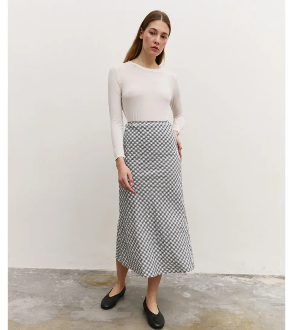 FALDA MIDI VICHY