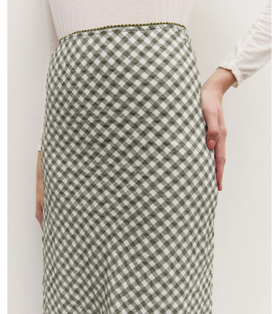 FALDA MIDI VICHY