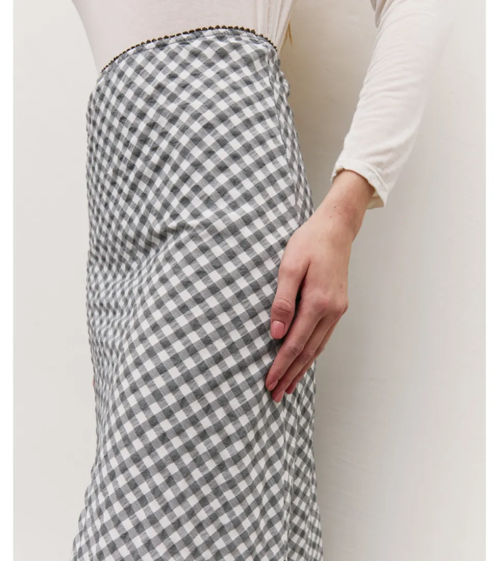 FALDA MIDI VICHY